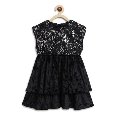 Velour Short Sleeve Dress